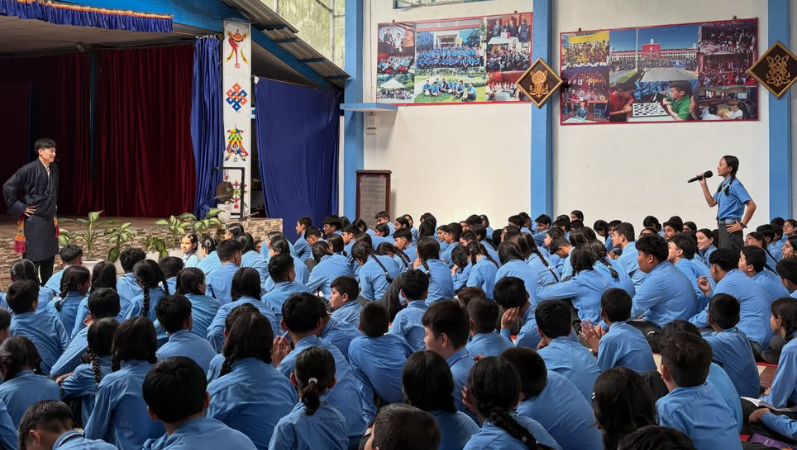 V-TAG Dehradun Conducts Advocacy Session at STS Herbertpur on Tibet, India and Civic Responsibility