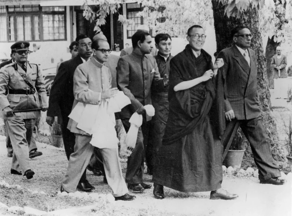 The Dalai Lama goes into exile