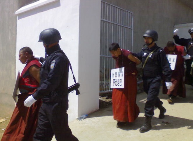 Protests across Tibet