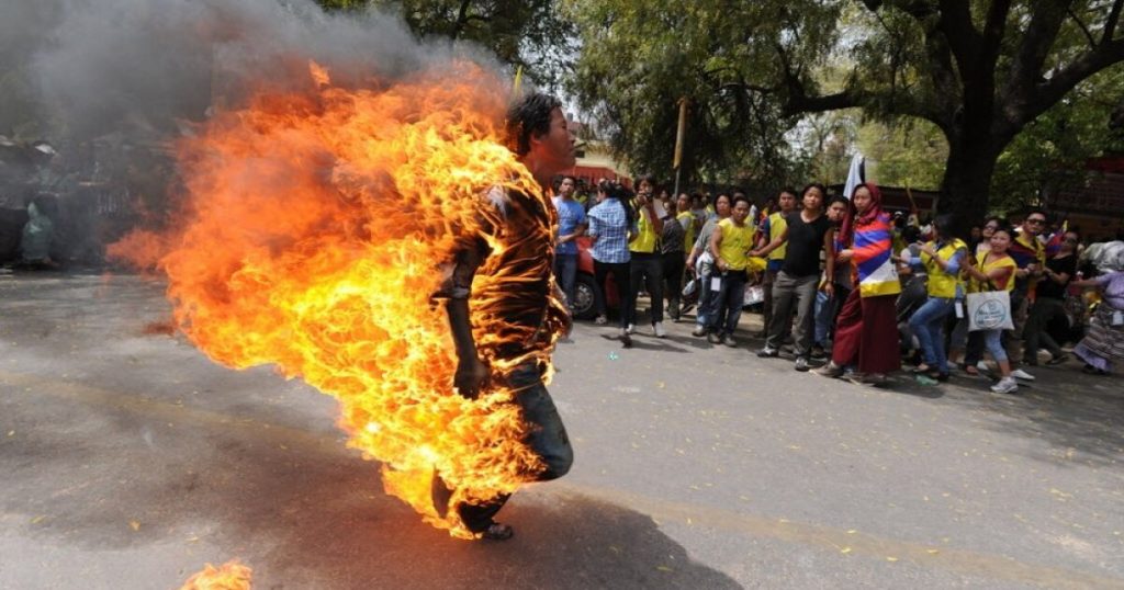 Self-immolation protests