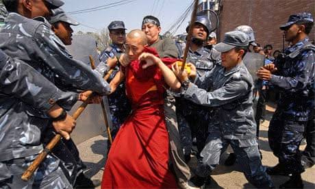 Protests across Tibet